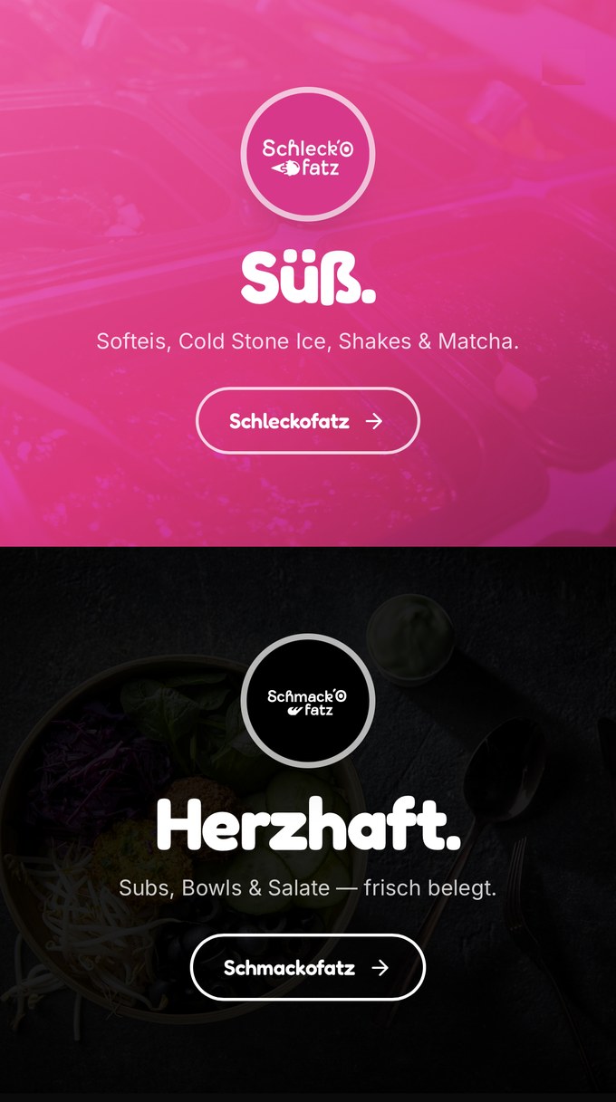 Schmackofatz & Schleckofatz – mobile Ansicht